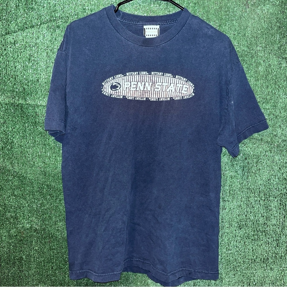 vintage 90s Penn State Nittany Lions Navy Blue Shirt L Foot Locker NCAA PSU